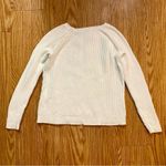 Garnet Hill  Sustainable Organic Cotton Knit White Sweater Womens XSmall Photo 6