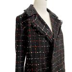 Vince Camuto  Tweed Windowpane Raw Edge Blazer S Photo 9