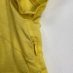 Boden Sunny Yellow Linen Beaded Jeweled Short Sleeve Tunic Top Ruched Size 6 Photo 9