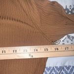 Vuori NWT  Bleeker Long Sleeve Ribbed Bodysuit Caramel- Size Large Photo 3