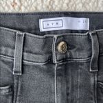 AYR  The Beat Barrel Leg High Rise Crop Stretch Washed Charcoal Gray 25 Photo 6