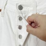 Levi's 501 Crop Jeans Distressed Straight Leg Point Black Women’s Size W25L26 Photo 11