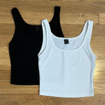 SheIn  Ribbed Crop Tops x2 - Size XS Photo 0