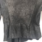 ZARA Woman Asymmetrical Zipper Faux Suede Moto Jacket Size S Photo 8