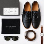 Rag and Bone  Audrey Black Leather Lace Up Oxford Shoes Womens 6.5 EU 36.5 Portugal Photo 15