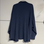 Aerie AMERICAN EAGLE WOMENS NAVY BLUE LUMBERJANE BUTTON DOWN SHIRT SHACKET WAFFLE XXL Photo 4