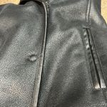 Sam Edelman Hooded Faux Leather Shearling Coat Jacket M Photo 3