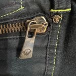 Versace Jeans Couture Vintage Wide Cuff Cropped Arrow Stitch Size 0 US (36 IT) Blue Photo 6