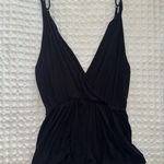 Lira Low Cut Deep V Plunge Romper Black Size M Photo 3