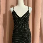 Y2K inspired Jeweled Bedazzled Rhinestone Low Back Maxi Dress Sz 11 Prom Dress Black Photo 1