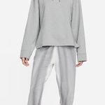 Nike  Yoga Dri-Fit Women’s Fleece Hoodie Gray Sweatshirt Photo 5