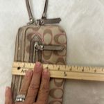 Coach Tan and Pink Signature Wristlet Clutch Photo 11