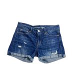 American Eagle  Outfitters Distressed Cuffed Jean Shorts size 4 Photo 1
