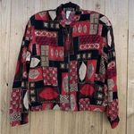 Vintage Kensington Square Womens leaf Full Zip Casual Jacket petite large red Size undefined Photo 0
