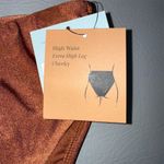 Shade & Shore Women's High Waist High Leg Cheeky Bikini Bottom Brown Size L Photo 1