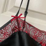 PINK - Victoria's Secret Silky VINTAGE VICTORIA SECRET BABYDOLL BLACK AND RED LACE LINGERIE MEDIUM Photo 3