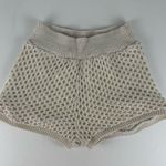 ZARA  Beige Knit High Waist Mini Shorts Photo 0