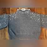 ZARA Pearl Knit Cropped Sweater Photo 5
