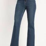 Old Navy  Higher High Rise Flare Dark Wash Jeans with Secret Smooth Pockets Photo 0
