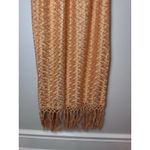 Ramy Brook Gaia Fringe Swim Cover-Up Skirt S Orange/Gold Elastic Waist Pull On Photo 4