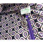 Vera Bradley  RUFFLE HANDBAG Simply Violet Cha Cha Purple Paisley Shoulder Purse Photo 5