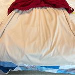 PerSeption Concept Burgundy Maroon Dress Medium Lace Overlay V Neck Short Sleeve Photo 9