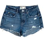 Garage Women’s Festival Denim Raw Hem Jean Shorts Size 7 Photo 0