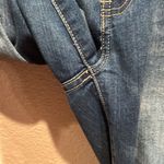 Lucky & Blessed Size 10 Boutique Jeans Blue Serape Fabric details, distressed Photo 4