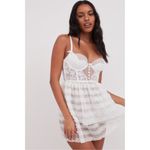 For Love & Lemons Love Story Slip Dress in White size XS NEW $159 VS Bride Photo 2