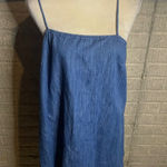 Old Navy  Womens Denim Mini Dress Sleeveless Blue Tall Size‎ L Photo 0