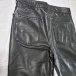 American Eagle  Stretch Faux Leather High Waisted Flare Pants Size 14 Long Photo 8
