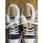 P.J. Salvage  Gray Grey Velour Faux Fur Trim Low Top Casual Sneakers Shoes Womens 8 Photo 3