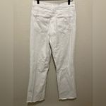 ZARA  White Rigid Denim Straight-Leg Jeans Size 8 Tall Inseam Photo 2