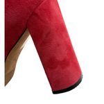 KK DODDS Mary Jane Heels in Red Nubuck Suede Size 38.5/ US 8 Photo 8