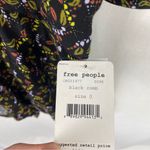 Free People NWT Meet Virginia Split Sleeve Printed Black Combo Romper Photo 6