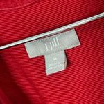 J. Jill Woman’s Red Button Down Corduroy Collared Shirt Size Medium Photo 2