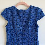 Pim + Larkin Blue Lace Brocade Short Photo 5