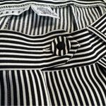 EXPRESS Vintage Black and White Striped Women's Pantsuit with Button-Up Vest Photo 13