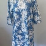 INA Blue and White Palm Print Dress new with tags vacation wear Photo 0