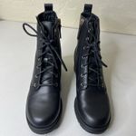 Cole Haan  Combat Boots Womens 6.5 Black Camea Waterproof Leather W20768 Grunge Photo 2