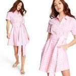 Lisa Marie Fernandez x Target Pink Gingham Dress Button Front Tie Waist Size XL Photo 1