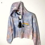 Pink Floyd Tie Dye fleece Cropped Hoodie Sweater size XS / S NWT Photo 1
