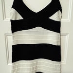 Guess Wilkes Black & White Sleeveless Pencil Sweater Dress Size XL Photo 0