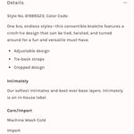 Free People  Intimately Summer of Love Convertible Bra xl Photo 7