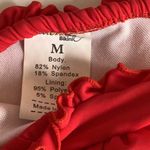 Beach Joy Size Medium Red Rose & Ruffle Side Tie Bikini Bottom. New Without Tags Photo 2