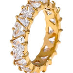 Amazon Gold Band with Clear Stones Photo 0