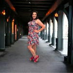 Shirley & Stone Dear Dress floral‎ rainbow Pink Size XL Photo 5