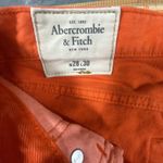 Abercrombie & Fitch Jeans Women 28x30 Orange Skinny Stretch Button Fly Hipster Photo 5