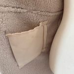 CoffeeShop NY Women Open Front Sherpa Cardigan Mustard Faux Suede Knit SleevesXS Orange Size XS Photo 7