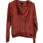 BCBGMAXAZRIA Vintage Y2K BCBG Velvet Zip Up Velvet Zippper Top Sweater Size XL EUC #3241 Photo 0